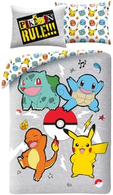 Halantex Obliečky z mikrovlákna 140x200 + 70x90 cm - Pokémon Rule