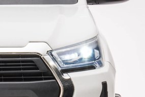 LEAN CARS Elektrické autíčko Toyota Hilux DK-HL860 - biele - motor 4x45W - BATÉRIA - 1x12V14Ah - 2023