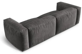 Sivá zamatová pohovka 240 cm Martina – Micadoni