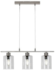 Rabalux MIROSLAW závesné svietidlo max. 3x40W | E27 | IP20 - saténový chróm