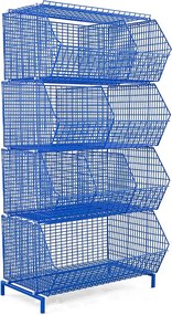 Priemyselný úložný kôš KS3 1050x680x480 mm, stohovateľný