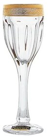 BOHEMIA SAFARI GOLD POHÁR NA LIKÉR 50ML SADA 6 KS