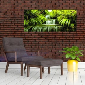 Obraz - Indonézske vodopády (120x50 cm)