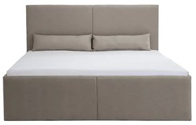 Čalúnená posteľ s úložným priestorom KARL 140 x 200 cm Béžová