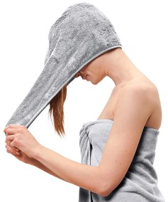 Uterákový turban, sivý