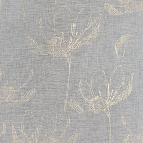 ZÁCLONA NA KRÚŽKOCH AMALIA 140X250 CM VZOROVANÁ