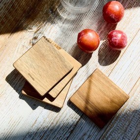 Sada podložiek pod poháre MOOKA štvorcových 893815 (4 ks)