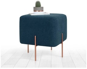 Tmavomodrý taburet Copper – Artie