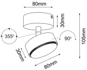 Brosline 2291 - Bodové svietidlo DROP 1xGX53/9W/230V biela