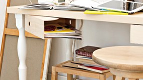 Čisté dřevo Drevený organizér / priečinok na dokumenty alebo časopisy