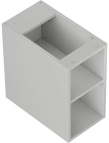 Mexen Box-A, otvorená skrinka s policou 25 cm, sivá matná, 91AX2-0250-470-0-62