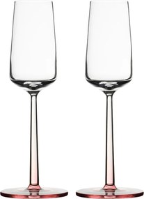 Poháre na šampaňské Essence 0,21l, 2ks / ružové