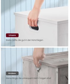 VASAGLE Úložný drevený box LHS11WT