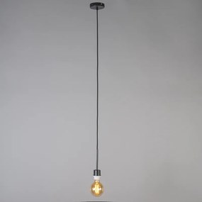 Moderné závesné svietidlo čierne s tienidlom 45 cm tupé - Combi 1