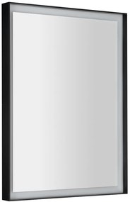 Sapho Sapho, SORT zrkadlo s LED osvetlením 60x80cm, bezdotykový IR senzor, 2700-6500K, čierna mat, ST080S
