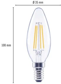 LED žiarovka FLAIR C35 E14 5,5W/60W 806lm 2700K číra stmievateľná