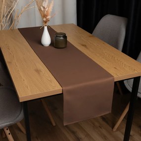 Biante Dekoračný behúň na stôl BKU-114 Čokoládovo hnedý 45x160 cm