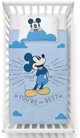 Detské obliečky do postieľky Mickey Mouse Si Najlepší, 100 x 135 cm, 40 x 60 cm