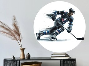 Hokejista 06 textilní prelepiteľná nálepka na stenu hárok 45 x 45 cm
