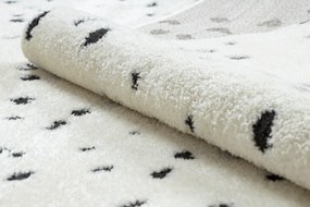 Koberec MODE 8508 bodky krémovo - čierny