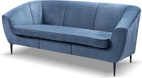 Trojmiestna pohovka Olivio, modrá látka