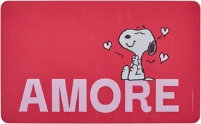 PEANUTS Raňajková doštička "Amore" - červená