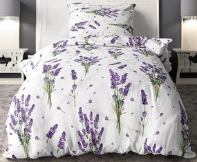 Obliečky Levandula Bavlna 70x90 140x200 cm