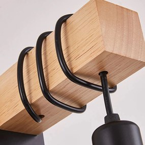 Toolight Toolight, nástenná lampa 1xE27 APP972-1W LINE, čierna-hnedá, OSW-03241