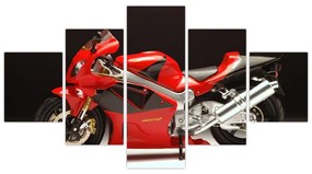 Obraz červené motorky