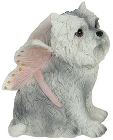 Dekorácia psa s motýlími krídlami - 11 * 10 * 13 cm