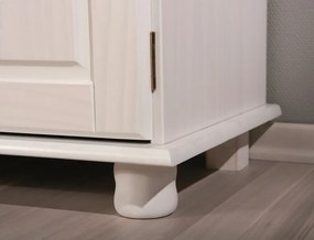 Vitrína In-Valencia, bielená borovica