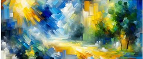 Obraz - Abstraktný slnečný deň (120x50 cm)