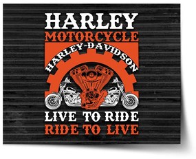Sablio Plagát Harley-Davidson Live to ride, ride to live - 90x60 cm