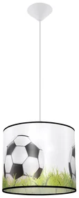 Detské závesné svietidlo Ball C, 1x plastové tienidlo so vzorom, (fi 30cm)