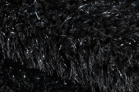 Kúpeľňový koberček SYNERGY glamour / lurex, čierny
