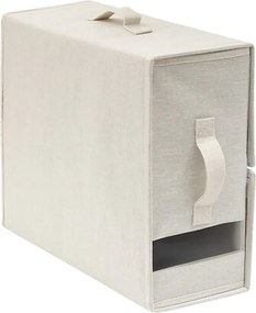 5Five® Úložný box Dressy Plus s ľanovým vzhľadom, béžový, 40,5 x 15,5 x 31,5 cm
