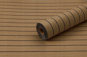 Samolepiaca PVC tapeta 280x60 cm - Lamela tmavá