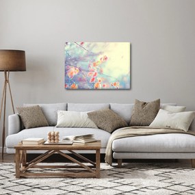 Obraz - Lístky v ľade (70x50 cm)