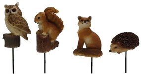 Polyresínové záhradné zápichy v súprave 4 ks Forest – Esschert Design