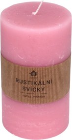 ARÔME Rustikálna sviečka, ružová