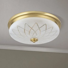 Orion DL 7-791/37 - Stropné svietidlo PORTO 2xE27/40W/230V pr. 37 cm zlatá