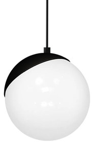 Závesné svietidlo Sfera, 1x biele sklenené tienidlo, b