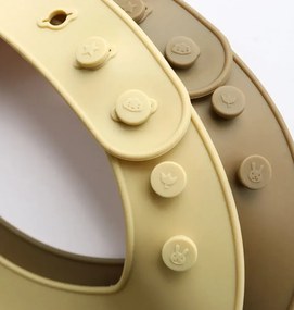 Sada 2 silikónových podbradníkov dinosaurus