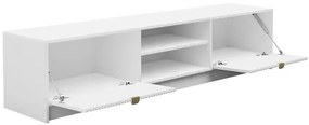 Tv stolík/skrinka Razimo 2K, Farby: Biely velvet