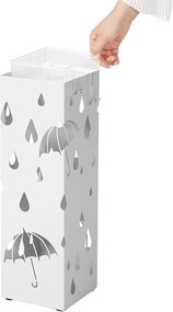 Kovový stojan na dáždniky Rainy, 49x15,5 cm
