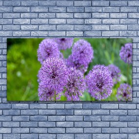 Obraz plexi Fialové kvety lúka 120x60 cm