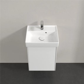 VILLEROY &amp; BOCH Collaro závesná skrinka pod umývadielko, 1 dvierka, pánty vpravo, 410 x 344 x 546 mm, White Matt, C00501MS