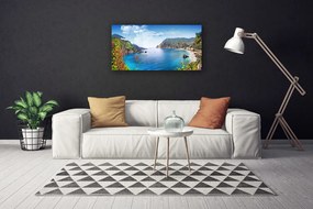 Obraz Canvas Záliv hory more príroda 140x70 cm