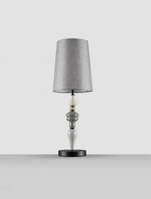 LED šedo-hnedá stolná lampa Damo