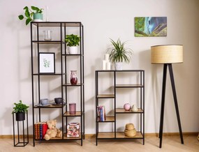 Regál Costa B 70 cm dub přírodní/černý